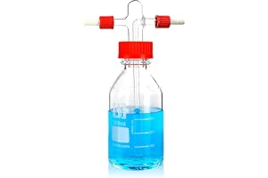 ALWSCI 500 ml Labb gas tvättflaska med GL45 polypropylen skruvlock
