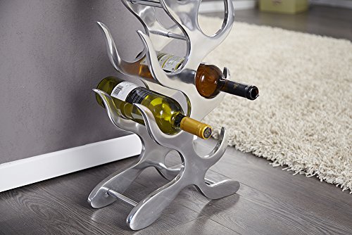 Design Weinregal FLAME Alu fuer 9 Flaschen Accessoire - 3