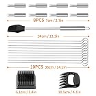 WisFox Grillbesteck, Edelstahl Grill Zubehör 28 Teiliges Barbecue Grill Zubehör Set BBQ Utensilien in… – Bild 3