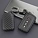 Produktbild SLONGK Kohlefaser Autoschlüssel Fob Case Abdeckung Kette Ring Zubehör Sport Für Lexus is Es Nx Rx Gs Lx Rc   200 260 300 350 450 570