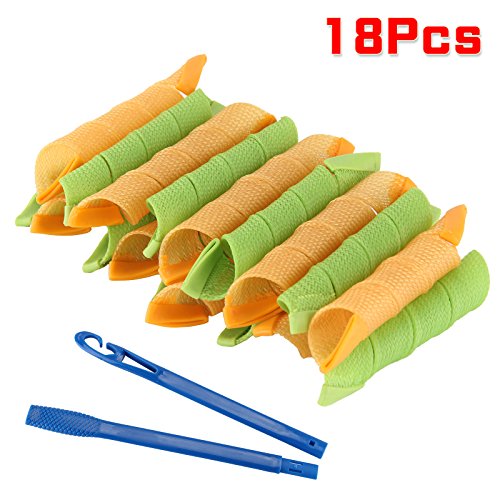 AllRight DIY Hair Curlers Tool Styling Rollers Magic Rollers Ringlet 18 PCS