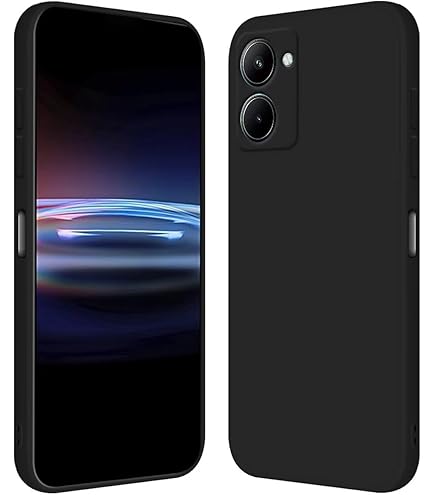 Topme Cover Per Realme 5 Pro (6.3'') - Custodia In Silicone TPU Morbido, Blu Zaffiro, Protezione Antiurto Con Bordi Rialzati Per Fotocamera E Schermo