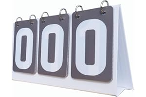 harayaa Tableau de Bord Flip Tableau de Bord Multi Sports Table 3 Chiffres Score Compteur de Score pour Le Volley-Ball Football