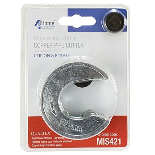 4YourHome 28mm Heavy Duty Copper Pipe Pipeslice Cutter & Spare Wheel