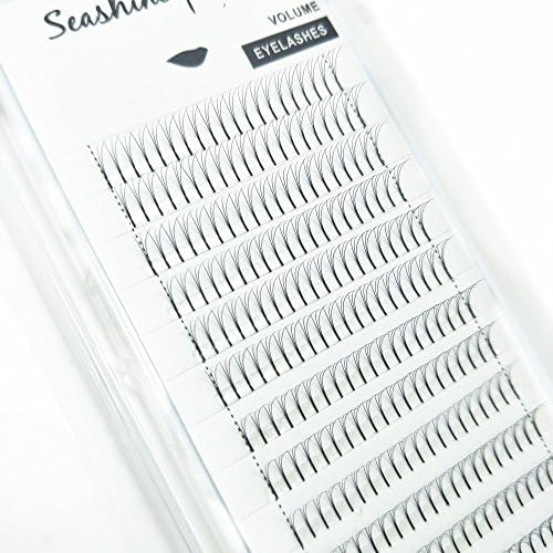 Seashine Lashes Premade Volume Lash Fans 3D 0.07 C 10mm long stem Volume Fans Semi Permanent Individual Eyelash Extensions Free shipping