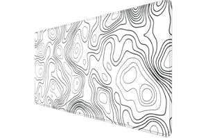 OWEGE Gaming Mauspad XXL - 1200 x 600 mm - Konturkarte - Großes Mousepad mit vernähten Kanten - Wasserdicht und rutschfest - Verbessert Präzision und Geschwindigkeit - Für PC, MacBook, Laptop.