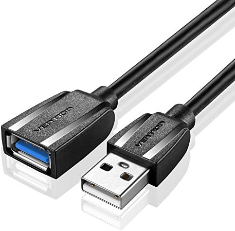 SuperSpeed USB 3.0 Type A Male to Female Extension Cable in Black (10 Feet)