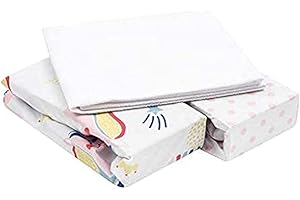 FlyIdeas Juego 3 Pza Sabanas Minicuna Colecho Next2Me 50x83 cm, 100% Algodon Cert - 2 Sábanas Bajeras y 1 Protector Colchon Impermeable Compatible Cochecitos y Colchones 50x80, 50x83 y Similar