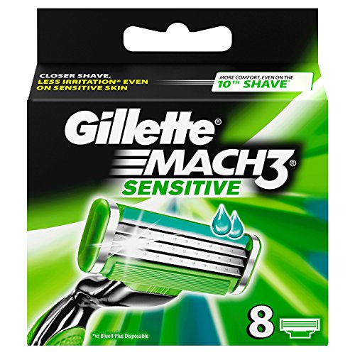 Gillette MACH3 Sensitive Power Klingen, 8 Stück