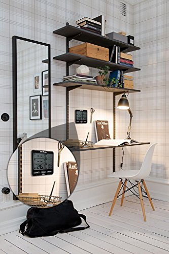 Sainlogic(R) Funk Wetterstation, Thermometer Hygrometer Digital Wetterstationen mit 3 Innen/Außen 8-Kanal Außensensor Luftfeuchte LCD Display Min/max - 5