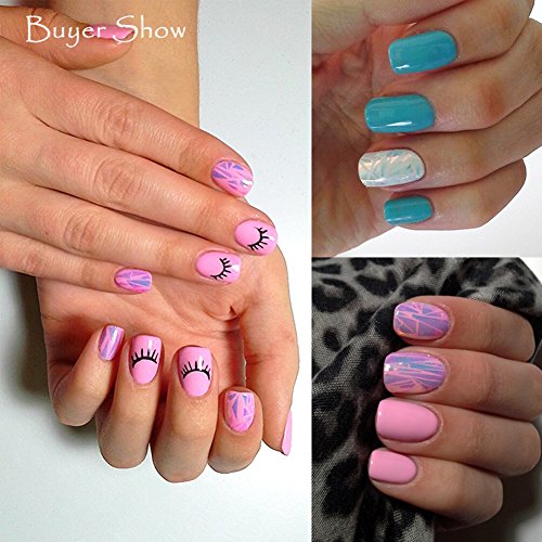 20 Stück/Set Sternenhimmel Nagel Folien Nail Art Transfer Sticker Aufkleber Fashion DIY Nail Tipps Dekoration - 8