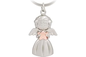 GZXYA Porte-clés ange gardien porte-bonheur avec pendentif en forme d'ange avec cœur pour examens ou voiture, convient comme cadeau pour femme, petite amie, collègues, D 1275