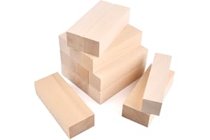 FINZOO Woodcraft 14Pcs Basswood Carving Blocks,2 Size Whittling Wood Blocks, Unfinished Wood Blocks,Carving Wood Blocks Smooth Surface for DIY Carving, Shaping, Painting Creative Wood Art Craft