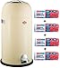 Produktbild Wesco Kickmaster 33-Liter Mülleimer mandel + 56 Stück optimal passende Müllbeutel