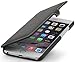 Produktbild StilGut Book Type Case mit Clip, Hülle Leder-Tasche für iPhone 6s Plus. Seitlich klappbares Flip-Case aus Echtleder für das Original iPhone 6s Plus (5,5"), Schwarz