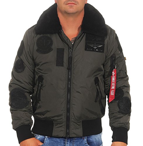 Preisvergleich Produktbild Alpha Industries Injector III Patch Jacke Dunkelgrau L