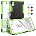 Produktbild Sony Xperia Z5 Hülle - BEZ® [Heavy Duty Serie] stoßfest Outdoor Dual Layer Armor Case Handy Schutzhülle mit Gürtel-Clip Ständer [Shockproof] robuste Hülle fü Sony Xperia Z5 - Grün