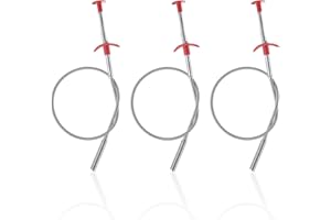 NYGGTYK 3 pazury teleskopowy automatyczny drążek sprężynowy elastyczny zacisk elastyczny pazur kanał hak do czyszczenia rur 60 cm uchwyt narzędzie do spustu chwytak