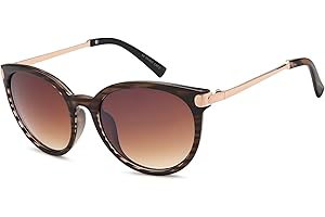 styleBREAKER Damskie okulary przeciwsłoneczne w kształcie kociego oka, z tworzywa sztucznego z pełną krawędzią i metalowym pałąkiem 09020073