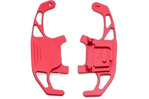 HIBEYO 2 estensioni per volante per VW Golf GTI R line GTD GTE MK7 7 POLO GTI Scirocco 2019 in metallo Paddle Shifter estensioni per interni accessori rosso