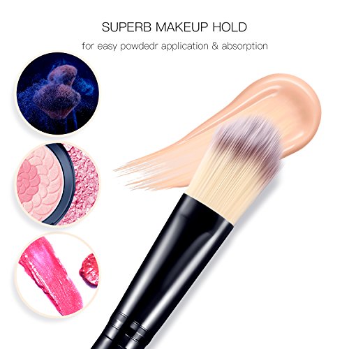 Pinselset BESTOPE 20 Stück Make Up Pinsel Professionelle Pinselsets Auftragen von Lidschatten Eyeliner Foundation Rouge Lippenkosmetik Schminke Bürsten Anzüge für Puder und Flüssiger Cremiger Kosmetik - 6