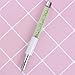 Born Pretty 1Pc Dotting Pen Painting Drawing Pen Green Rhinestone Handle Manicure Nail Art Tool