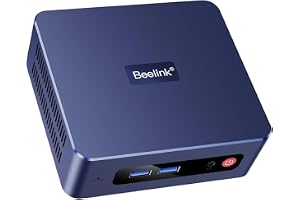 Beelink Mini PC SER3 Mini Dator med AMD Ryzen 5 3500U (4C/8T, upp till 3,7 GHz), 16GB SO-DIMM DDR4 + M.2 PCIe3.0x4 SSD, Stöd för 4K HD/BT 5.0/Wi-Fi 5/1000Mbps LAN/Dual HDMI/Dual Displays