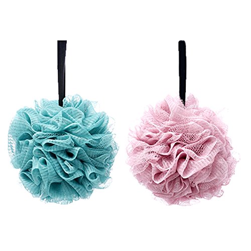 G2PLUS Lot de 2 fleurs de massage exfoliantes pour le bain