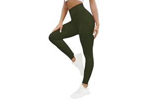 Voarge Legginsy damskie z wysokim stanem, sportowe, oddychające spodnie do jogi, spodnie sportowe do jogi