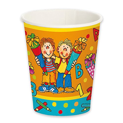 Lutz Mauder 52-teiliges Party-Set Einschulung Schulanfang Teller Becher Servietten für 16 Kinder / Personen - 3