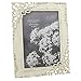 Vintage Style Ornate Cream Metal Photo Frame New Boxed