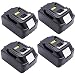 Produktbild 4X 18V Batterie für Makita BL1830 BL1840 4,0 Ah (LG Zellen)