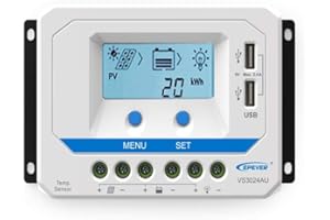 EPEVER Regulator ładowania PWM 30A 12V/24V 2xUSB