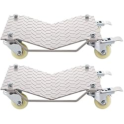 SucceBuy 2Ps Chariot De Visite Support Pneus Chariot De ManutentionPour Déplacement Voiture Auotomobile (TAD3503)