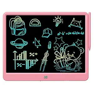 proffisy LCD Writing Tablet 15 Inches Colorful Screen Drawing Pad, Doodle and Scribbler Boards for Kids, Electronic Educational Learning Toys for 3 - 12 Year Old Girls