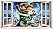 Produktbild LEGO Star Wars 3D-Fenster, Wandtattoo fr Schlafzimmer Jungen und Mdchen Wandbild Aufkleber Art Wand Gre: Large 100cm x 56cm
