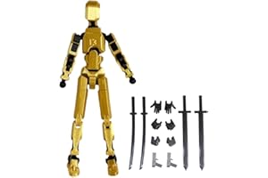 YAWDIL 3D Printed Action Figure Lucky 13 Articulated Robot Dummy Action Figures T13 Action Figure 3D Printed Multi-Jointed Movable Robot Action Figure Desktop Decorations Game Gifts for Children Adult