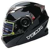 Motorradhelm Klapphelm Integalhelm Fullface Helm - Yema...