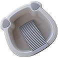 PRETYZOOM 1 Set Wash Basin Laundry Tub Basin Tub Hand Washing Clothes Bin Scrubbing Board for Washing Clothes Japanese Laundry Tub Basin Washing Clothes Board Kitchen Dishpan Kids Wash Basin