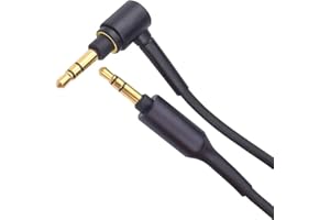 TOEASOR Ersatz-Audio WH-1000X Kopfhörer-Aux-Kabel, kompatibel mit Sony MDR-XB950BT MDR-1000X WH-1000XM2 WH-1000xm3 WH-CH700N MDR-100ABN MDR-1A MDR-1ADAC MDR-XB950N1 kabellose Kopfhörer (schwarz)