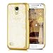 Produktbild kwmobile Hülle für Samsung Galaxy S4 Mini i9190 / i9195 - Crystal Case Handy Schutzhülle Kunststoff - Backcover Cover klar Barock Tapete Design Gold Transparent