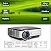 Price comparison product image WXGA Multimedia Video Projector 4000 Lumens LED LCD HD Gaming Movie Projector Home Theater Outdoor 1080P with Built-in Speaker, HDMI, USB, VGA, AV, Headphone Jack for iPhone iPad Tablet PS4 XBOX Mac