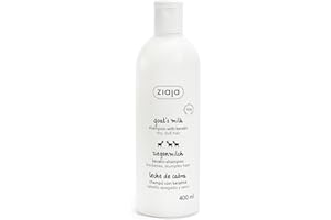 Champú Leche de Cabra con Keratina de ZIAJA – Fortalece, Hidrata y Realza los Rizos Naturales – Sin Silicona, ni Parabenos ni SLES – 400ml