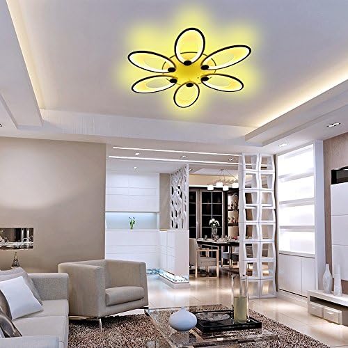 Acrylic Ceiling Light Modern LED Ceiling Light Dimmable with Remote Control Bedroom Creative Personality Simple Flower Atmosphere Stylish Living Room Lighting Light Diameter 60 cm Lamp