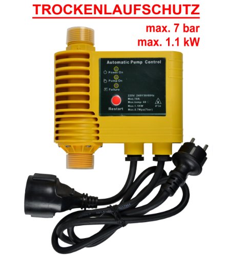 Preisvergleich Produktbild PUMPENSTEUERUNG DRUCKSCHALTER Automatic-Controller Durchflusswächter 23A-Sensor-Controller verkabelt für Hauswasserwerk Pumpe Brunnenpumpe Kreiselpumpe Tauchpumpe Tiefbrunnenpumpe