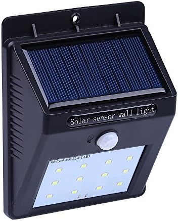 LED Solar Lamp Solar Light, Annt 12 Wegbeleuchten Wall Light with Motion Sensor + 3 Smart modes Waterproof Perfect For Garden, Patio, Deck, Yard, Door, Floor, Decking