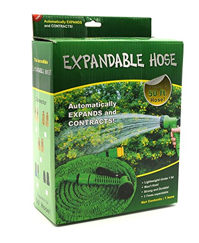 Herzo Expert 50 Feet / 15m Flexibler Gartenschlauch Wasserschlauch dehnbar Multifunktions Sprühkopf - 9