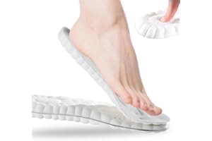 KWKPR Solette in Memory Foam con Supporto per l'Arco Plantare, Inserti per Scarpe da Ginnastica, Traspiranti e Ammortizzanti, Comode per Ammortizzazione (43-44)