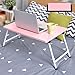 Produktbild SUPPORT Faltender Laptop-Schreibtisch-Tabellen-Stand, Computer-Laptop-Stand, Faltbares Frühstücks-Fach, Notizbuch-Laptop-Schreibtisch, Fauler Tabellen-Bett-Schreibtisch, Kohlenstoffstahl-Rahmen, Bewegliches Falten (40 * 60 * 30cm) ( Farbe : Pink )