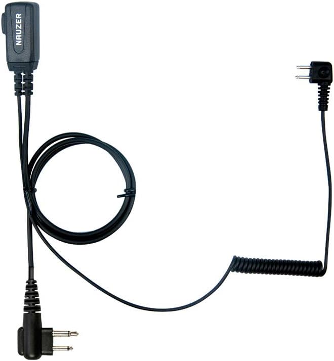 NAUZER PTT-32 / Cable con Micro PTT Compatible con PELTOR SPORTTAC Casco Caza (PTT32M-MOTOROLA)